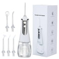 thumbnail image 1 of Irrigador Bucal Portátil Eléctrico De Agua Hilo Dental Usb Recargable Impermeable Limpiador De Dientes Con 5 Puntas De Chorro Serendint CE006108-00, 1 of 6