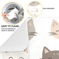 thumbnail image 2 of Yayeee Dish Drying Mat for Kitchen Counter 18"x24" Microfiber Absorbent Pad, Light Gray Cat Pattern, 2 of 7