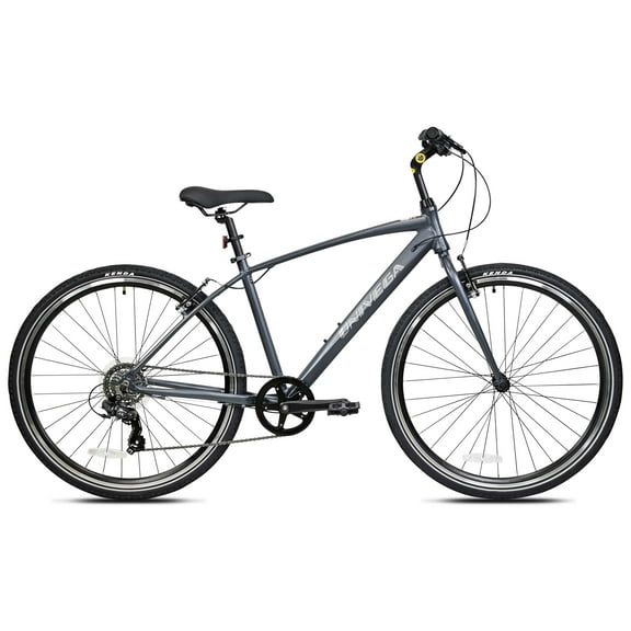 700C Univega Montega Step over Comfort Adult Bicycle, Medium Frame, Fits Rider 5'6" - 5'10", Unisex, Slate