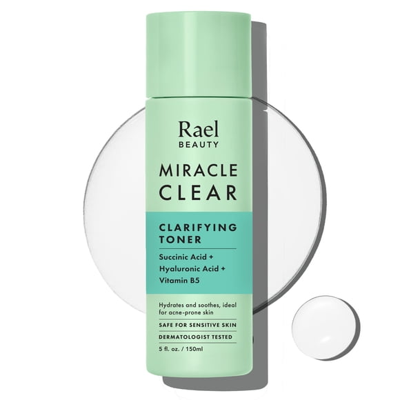 Tónico Rael Miracle Clear, ácido succínico reductor de poros, 150 ml