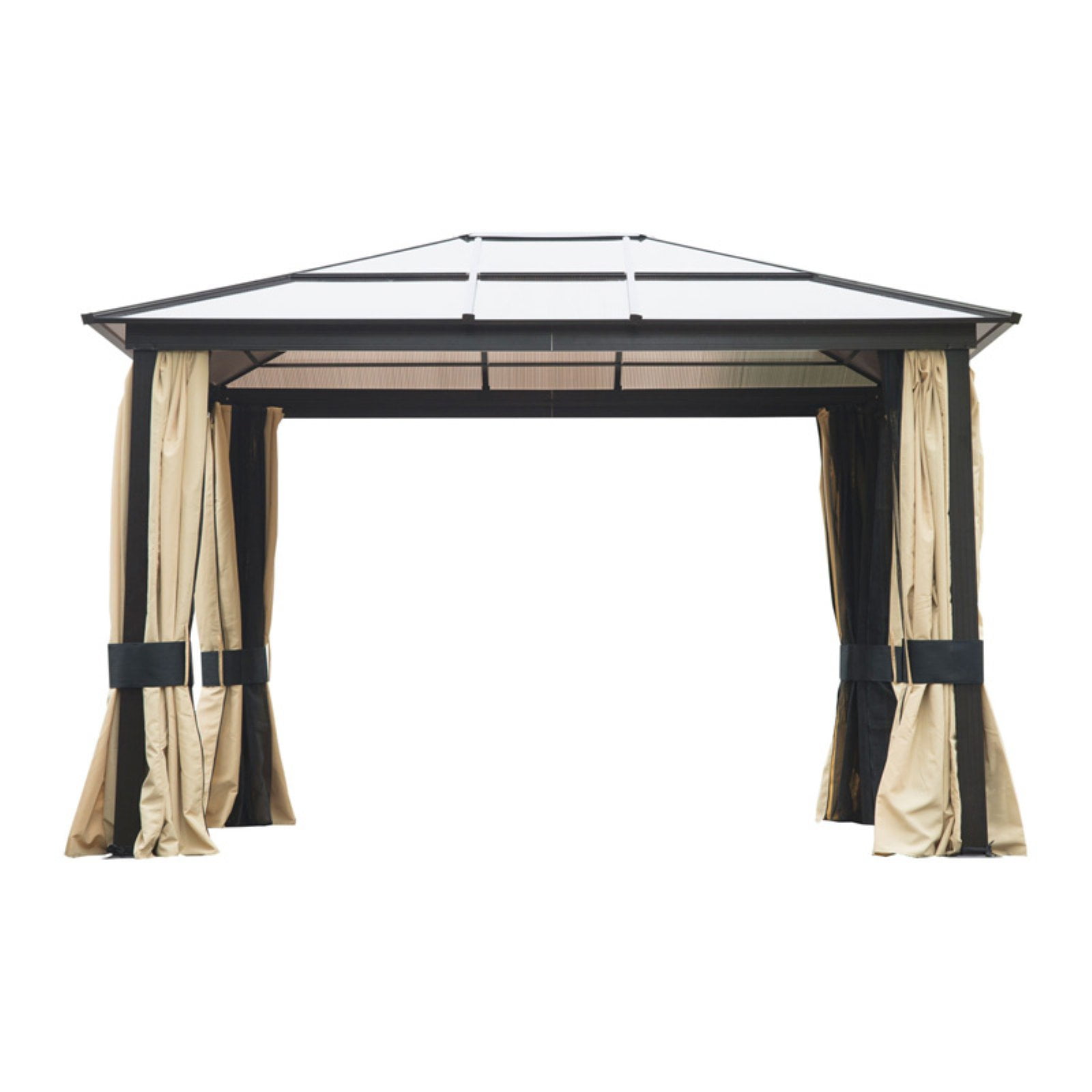 Outsunny 12 x 10 ft. Patio Gazebo Canopy with Mesh and Curtains by Aosom LLC