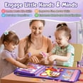 thumbnail image 3 of Freybli Tablero ocupado para niños pequeños Juguetes Montessori para niñas de 1 a 3 años Regalo de cumpleaños Aprendizaje educativo Libro ocupado para niños pequeños 1-3 Tablero ocupado para niños peq, 3 of 5