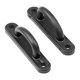 thumbnail image 2 of 2 piezas de pestillo giratorio para tapas de camiones, 5423020000, accesorios profesionales, placas de cierre D negras para puertas de vidrio, 2 of 9