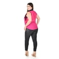 thumbnail image 3 of Blusa sin manga con encaje Roman Fashion /Tallas Extras, 201 (Magenta) fucsia oscuro 40, 3 of 5