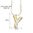 thumbnail image 2 of PAURO Initial Necklaces for Women A-Z Letter Gold Plated Stainless Steel Personalized Statement Delicate Alphabet Snake Chain Small Elegant Dainty Pendant Jewelry Gold Letter Y, 2 of 5