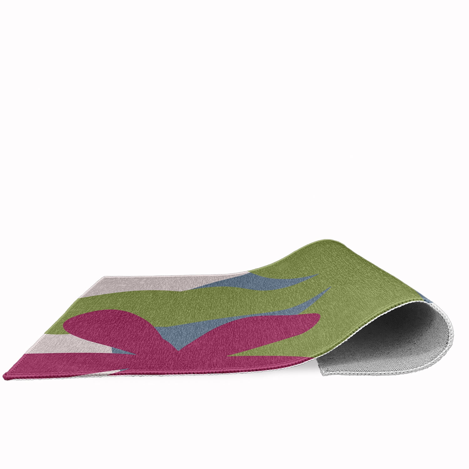 3' x 5' Simply Daisy Bold Flowers Modern & Contemporary Chenille Area Rug, Apple Green
