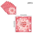 thumbnail image 3 of REZUOFI 96 Pcs Valentine's Day Heart Print Napkins Disposable Decorative Paper Handkerchiefs for Party Dining Table Decor 6.5*6.5in, 3 of 6