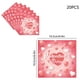thumbnail image 3 of Servilletas con estampado de corazones para San Valentín | Paquete de 24 servilletas desechables para cóctel de 16,5 x 16,5 cm | Vajilla decorativa de papel para celebraciones románticas, 3 of 5