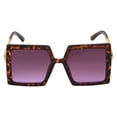 thumbnail image 2 of Martha Stewart Women's MS147 Oversized UVA and UVB Protective Square Fashion Sunglasses, 54mm, 2 of 6