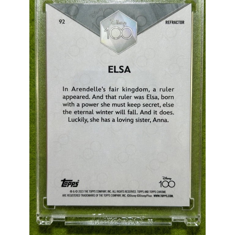 ELSA from FROZEN Disney 100 REFRACTOR CARD 2023 Topps Chrome