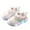 Pink, variant on Krdevn Baby Light Up Sneakers, Soft Sole Casual Walking Shoes with Color Accents, Trendy Style for Girls & Boys,6.5