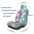 thumbnail image 2 of Picia Tropical Leaves Print Waterproof Sweating Car Seat Cover for Post Gym Workout, Running, Beach and Hiking, Universal Fit Anti-Slip Bucket Seat Protector, 2 of 5