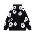 thumbnail image 3 of READY Kapok Print Letter Embroidery Loose Hooded Sweatshirt Jacket, 3 of 3