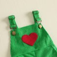 thumbnail image 6 of Cjfdfy Toddler Baby Girls Christmas Overalls Outfit Merry Christmas Embroidery Sleeveless Bell Bottom Romper Kids Cute My First Christmas Fall Winter Outfit  6M-4Y, 6 of 9