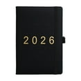 thumbnail image 1 of 2026 Planner Weekly and Monthly Daily Calendar Book with Tabs Vertical Hourly Timeslots, Storage Pocket, Pen Holder (Green), 1 of 6