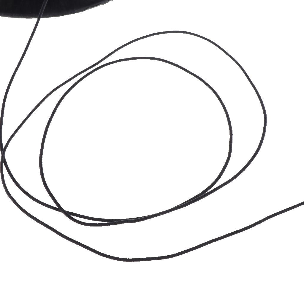 GUOOL 800m Beading Crafts Thread Necklace Bracelets Bag Chains String Cord Elastic Ropes 1mm For Making Necklace Bracelets Chains black