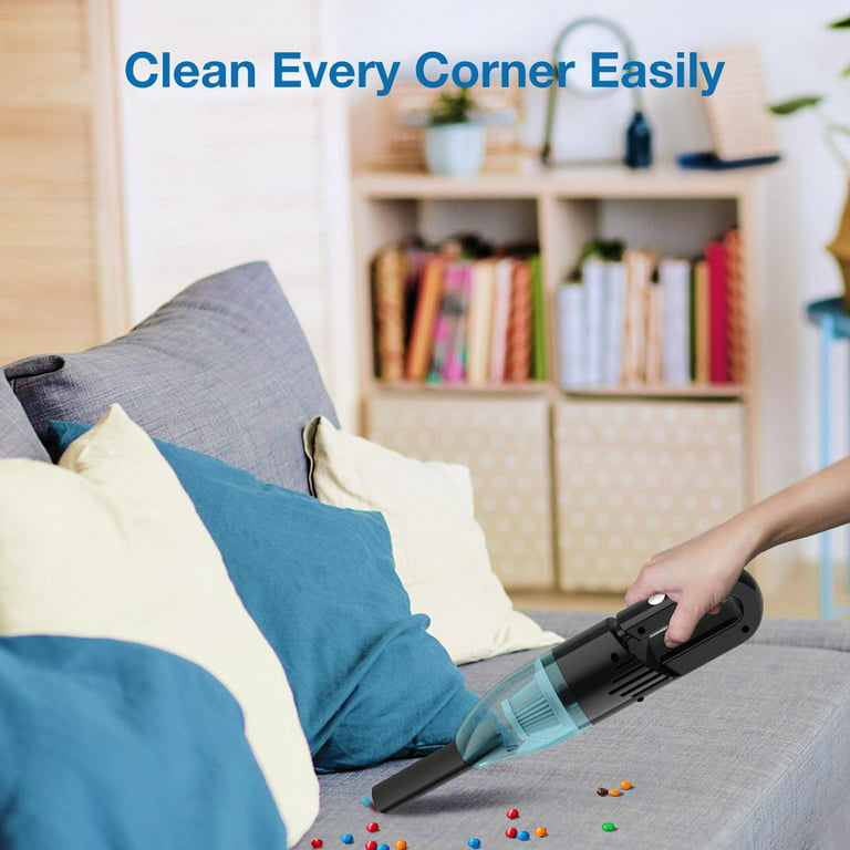 ELEGIANT Car Vacuum Cordless Handheld Vacuum Cleaner with USB Charging,  Powerful Suction For Home & Auto