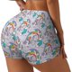 thumbnail image 1 of Balery Unicorn DoingYoga Pantalones cortos de entrenamiento estampados para mujer, sin costuras, ajustados, para gimnasio, yoga, correr, deportes, ejercicio activo, fitness.-Small, 1 of 8