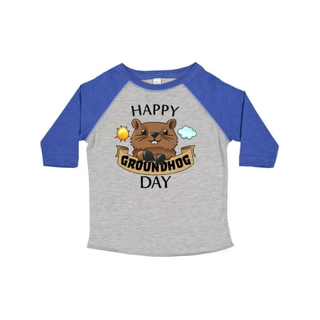 

Inktastic Happy Groundhog Day- Cute Gift Toddler Boy or Toddler Girl T-Shirt