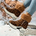 thumbnail image 5 of Onlyshoes Womens Boots, Women's Winter Cheetah Pattern Short Snow Boots with Thermal Insulation, Snow Boots for Women, Christmas New Year Winter Hoilday Gifts for Women Mother Grandma Girlfriend, 5 of 8