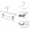 White, variant on Wooden Pants Hangers Wood Bottom Jeans Skirt Hanger with Clips Anti Rust Hook Pack of 10 (White)