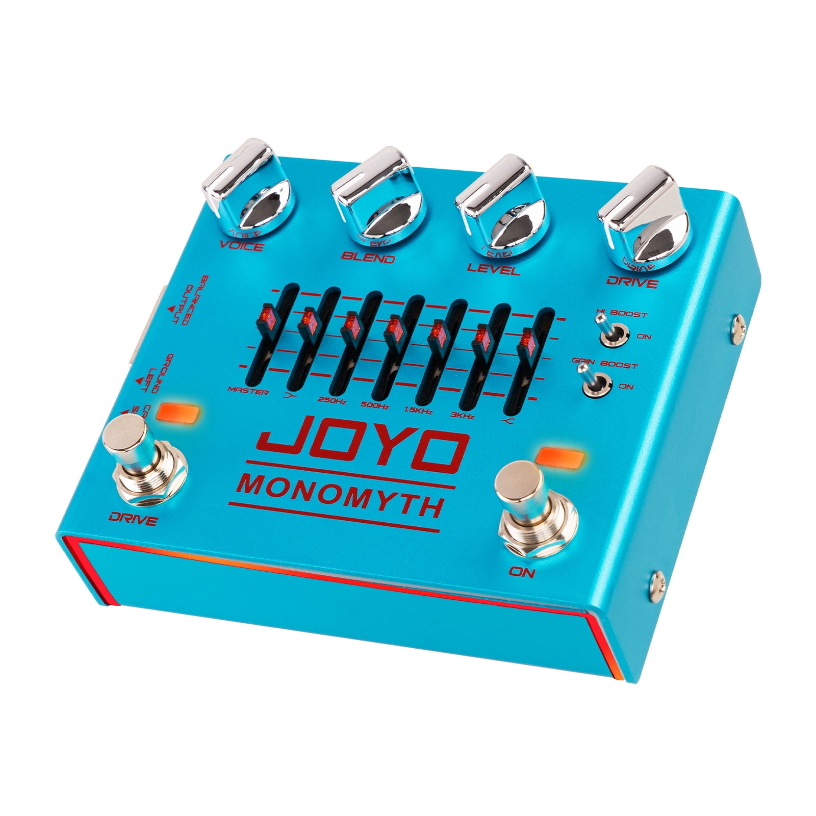 JOYO R-26 Bass Guitar Pedals Overdrive Amp Simulator Effect Pedal EQ Noise Reduction