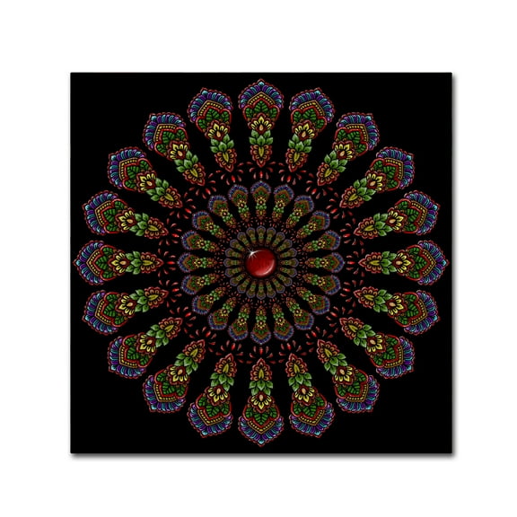 Trademark Fine Art 'Kaleidoscope Mandala' Canvas Art by Delyth Angharad