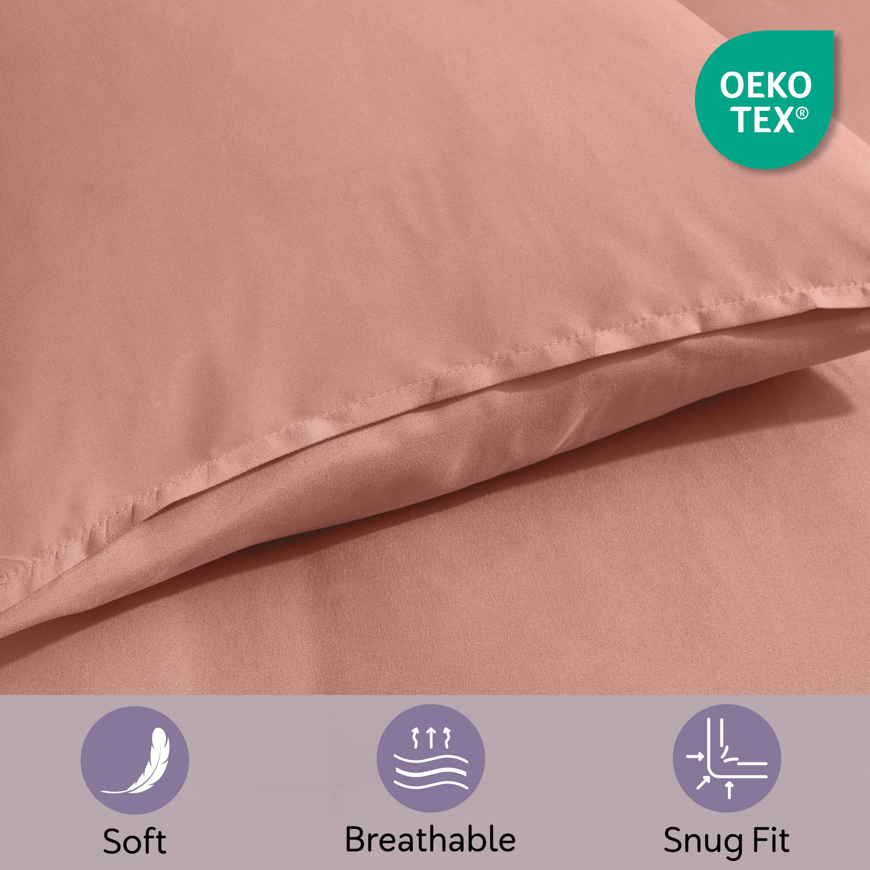 LammaLoe Twin XL Comforter Sets, 5 Piece Bed in a Bag, Ultra Soft Dorm Bedding Comforter Set with Sheets, All Season Bed Set, Terracotta