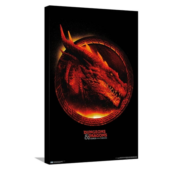 Dungeons & Dragons: Honor Among Thieves - Dragon Canvas Wall Poster, 14.725" x 22.375"