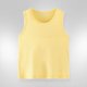 thumbnail image 4 of Camisetas Honeeladyy de verano para niños, sin mangas, lisas, con estampado, cuello redondo, cortas, para niñas y niños, estilo urbano (amarillas, 2-3 años), 4 of 4