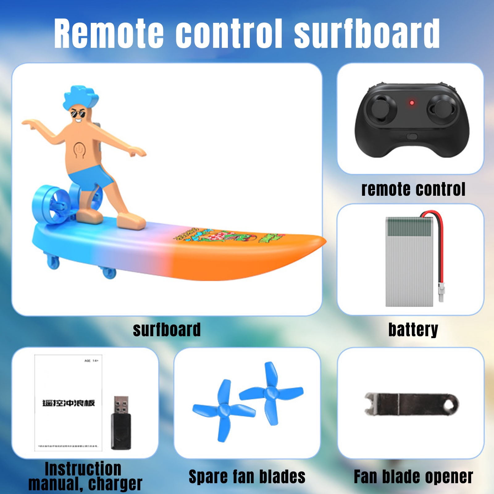 Remote Control Surfboard Amphibious Electric Skateboard Water and Land RC Vehicle Rechargeable Drift Surfing Machine High Speed Outdoor Sport Gadget Hobby Gift