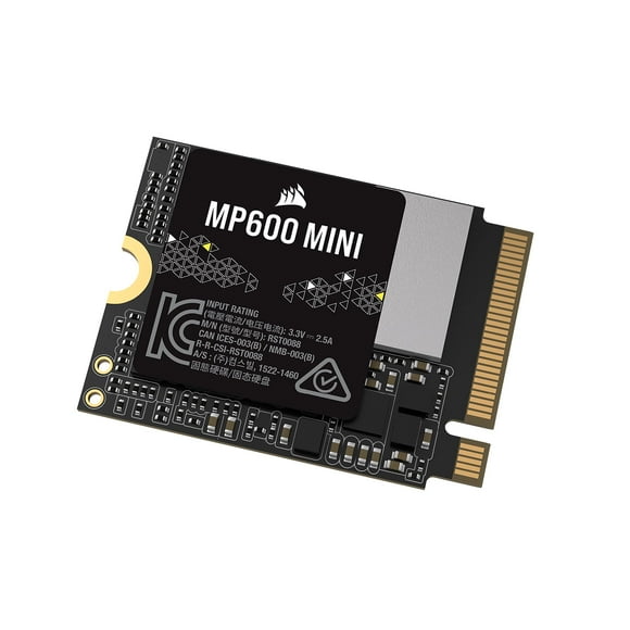 SSD Corsair MP600 Mini de 1 TB M.2 NVMe PCIe x4 Gen4 2 en negro