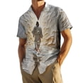 thumbnail image 2 of jowamay Christian Shirts for Men Jesus Print Fashion Hawaiian Shirt Casual Button Down Clothes for Beach Travel, 2 of 9