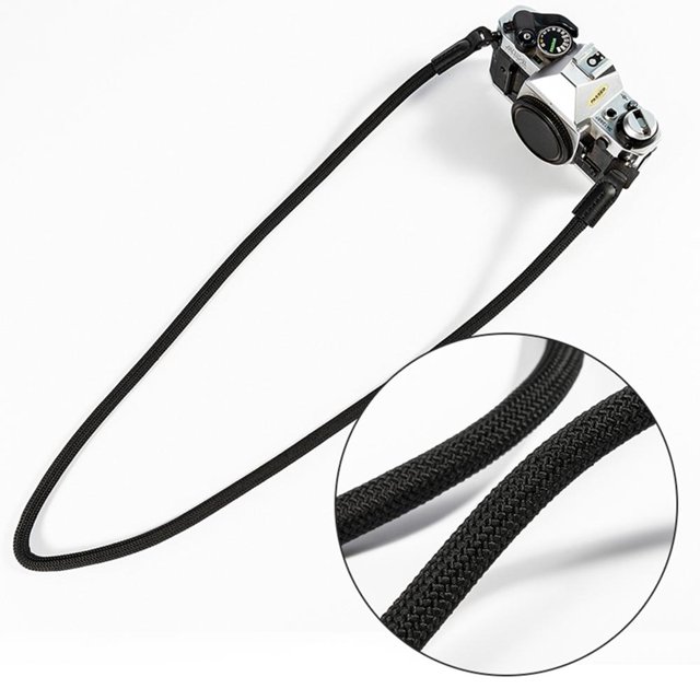Correa De La Camara Cuerda de nailon para cámara, hombro, correa para el cuello, correa para cámara DSLR (negro) Likrtyny Para estrenar