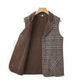 thumbnail image 6 of Spring/Autumn Classic Plaid Lapel Versatile Vest for Women, 6 of 7
