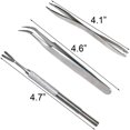 thumbnail image 3 of Lindbes 3 Pack Tick Remover Tool Set Stainless Steel Tick Remover Kit for Cats and Dogs, 3 of 6