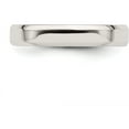 thumbnail image 5 of Sterling Silver Ss 4mm Bevel Edge Size 13.5 Band Made In United States qbec040-13.5, 5 of 6