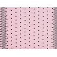 thumbnail image 2 of Zelouf Double Border Floral Braid & Dots Embr Cut Scallop  , Sewing, DIY, Crafts Fabric by the Yard, Red/black, 5 Yard, 2 of 2