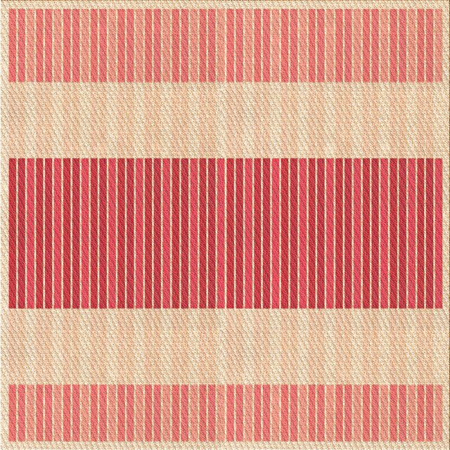 Ahgly Company Tapis d'Intérieur Lavables en Machine, Carré Pastel Transitionnel Orange, Carré de 4'