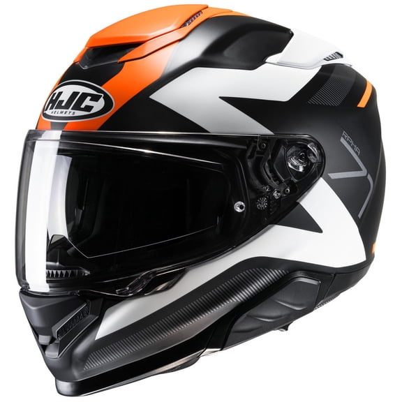 HJC RPHA 71 Pinna Helmet Semi-Flat Dull Orange (MC-7SF) (Small, Black Semi-Flat Dull Orange (MC-7SF))