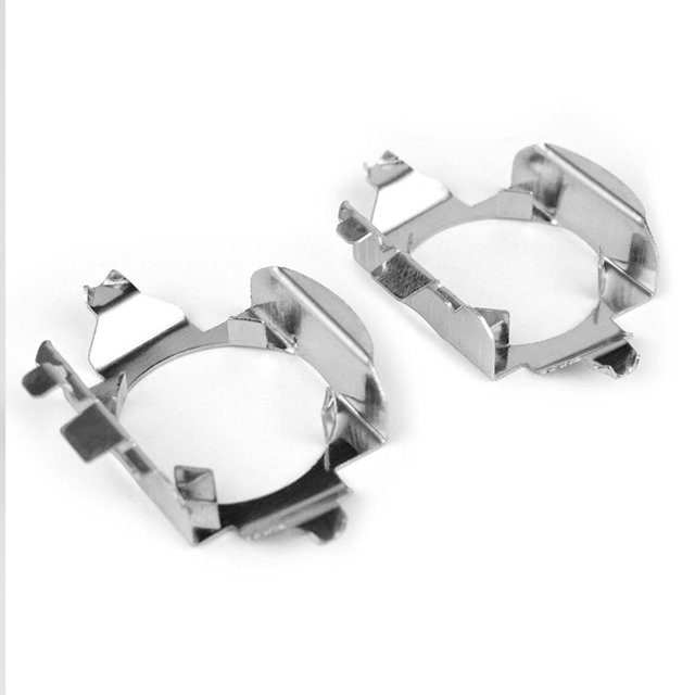 1 par de soportes de adaptadores de base de bombilla de faro LED H7 para clase B/ML