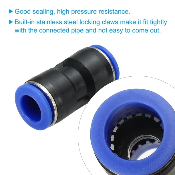 Uxcell 10pcs Push To Connect Fitting 5/16" Tube OD