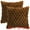 Brown, variant on Unique Bargains 2 Soft Throw Pillow Covers Fur Decorative Fuzzy Plush Cushion Covers Brown 16" x 16"