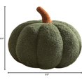 thumbnail image 6 of ZEN 3D Simulated Pumpkin Pillow Plush Pillow Sofa Cushion (11inch, Olive), 1 Count (Pack of 1), 6 of 6