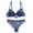 Blue, variant on Hrsba Womens Summer Bra,Plus Size Bra for Womens,Woman's Printing Gathered Together Large Size Daily Bra Underwear No Rims