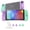 Soft Violet & Mint Green, variant on PlayVital Ranger Dockable Silicone Grip Case with Hard Shell Cover for Nintendo Switch 2 - Protective Full-Body Cover with Extra Adjustable Stand & Thumb Grips - White