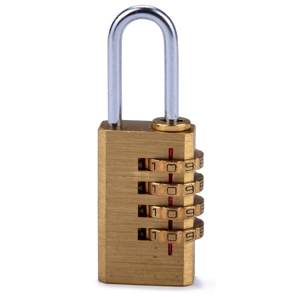 Details about   New Weatherproof Security Padlock Outdoor Heavy Duty 4-Digit Combination Lock 