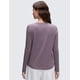 thumbnail image 2 of Remera CRZ YOGA de Algodón Pima, Cuello Redondo, Manga Larga, Morada XL, 2 of 6