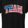 thumbnail image 3 of Instant Message - American Flag Team - Sports- Women's Short Sleeve Graphic T-Shirt, 3 of 6