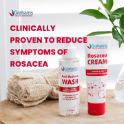 Grahams Natural Rosacea Cream, Natural Anti-Redness Moisturizer (75g Tube)